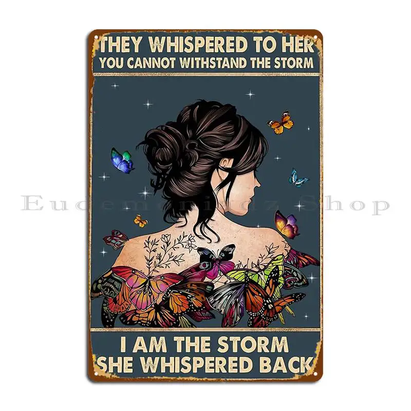 They Whispered To Her Metal Signs Painting Wall Cave Print Club Bar Rusty Tin Sign Poster