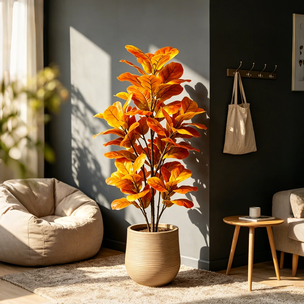 85~125cmの大型人工バニヤンツリー、偽物のフィカスの枝 - Fiddle Leaf Fig のレビューと価格