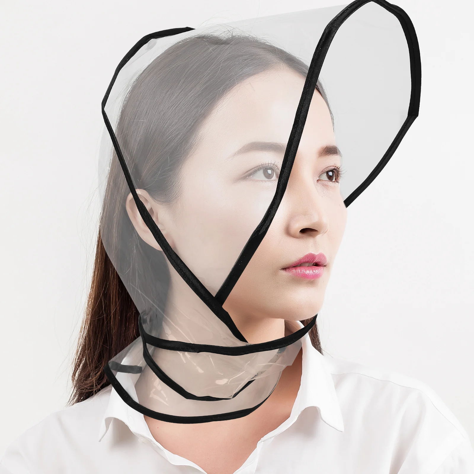 

2Pcs Transparent Plastic Rain Bonnet Waterproof Cap Protect Hairstyle Clear Rain Hats Women Travel Hat Clear Plastic Hat Cover