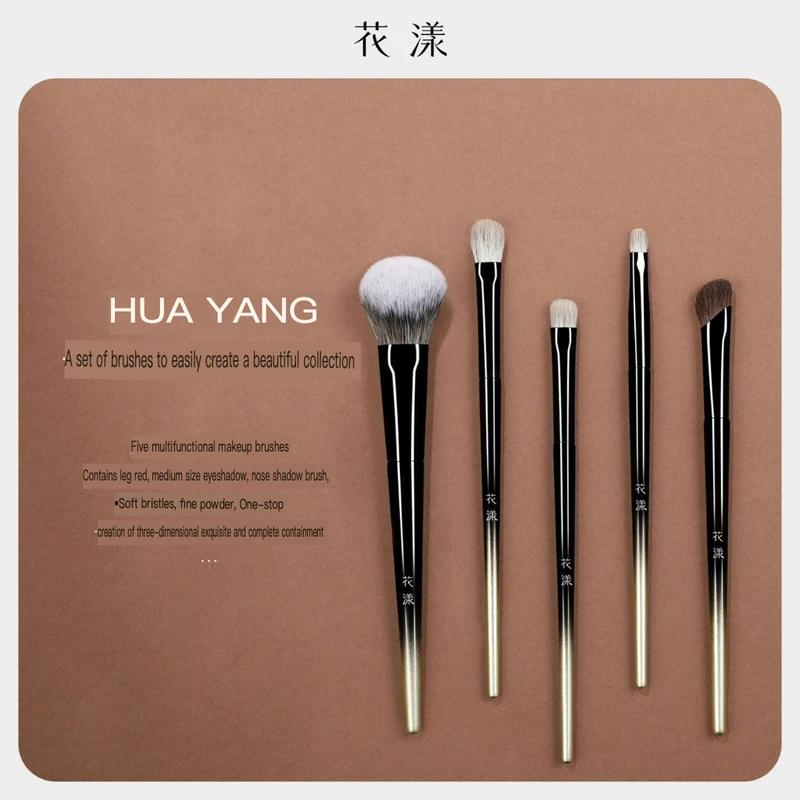 Huayang Fengci Makeup Snow Fox Animal Hair Eyeshadow Blending Horsehair Scythe Nose Shadow Small Broom Blush Brush