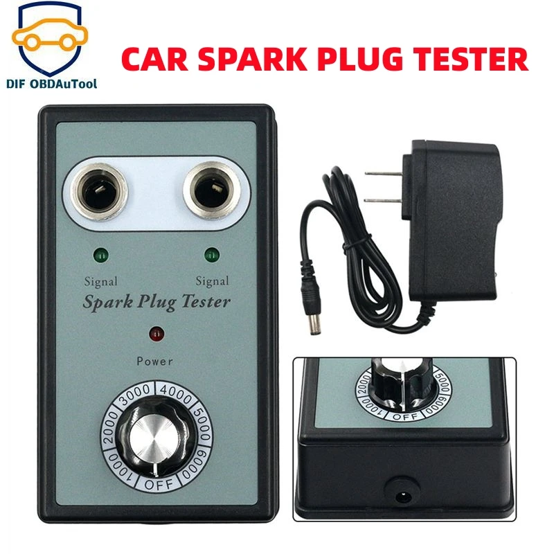 

Ignition System Tester Spark Plug 1A 12V Tester Diagnostic Tool Car Spark Tester Automotive Coil Detector Signal Hole Tester