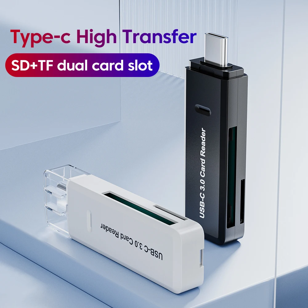 3 in 1 Multifunction TYPE-C Card Reader External Storage Black Stretch for Memory Stick USB 3.0 Mini SD TF Card Reader
