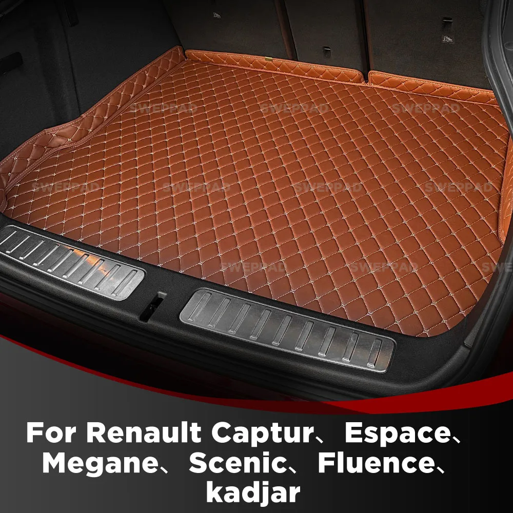 SWEPPAD For Renault Captur、Espace、Megane、Scenic、Fluence、kadjar Custom Car Trunk Mat Cargo Liner Auto Interior Accessories
