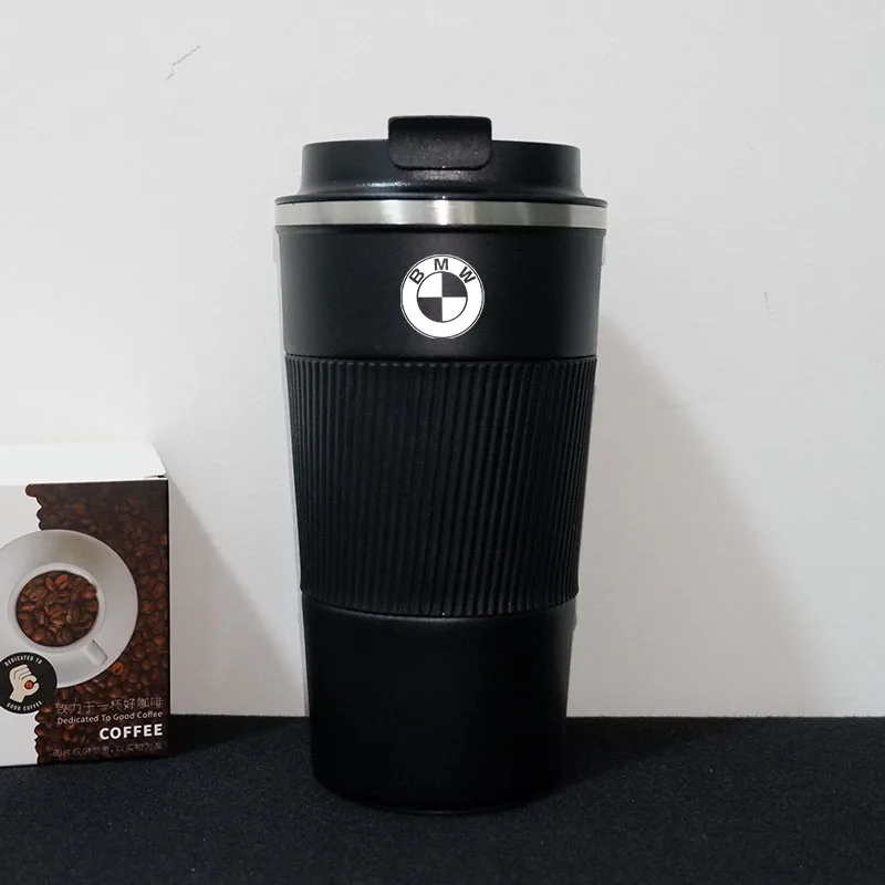 Portable Stainless Steel Coffee Cup Car Logo Style Water Cups Fashion Mug For BMW E46 E60 E90 F10 F30 X5 X3 1 2 3 4 5 6 7 Series