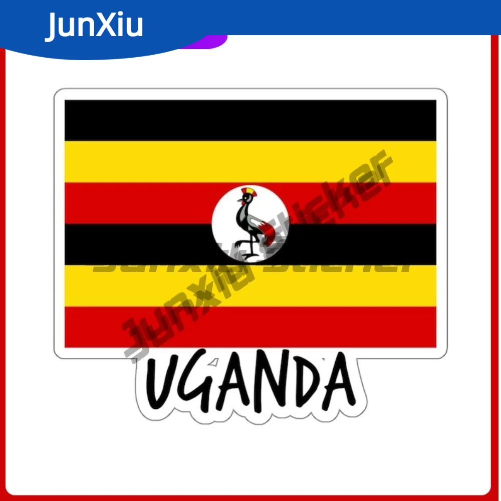 

Uganda African Flag Travel Car Stickers Scratch-proof Accessories Suv Bodywork Guitar Motorcycle Helmet Laptop Suitcase Truck