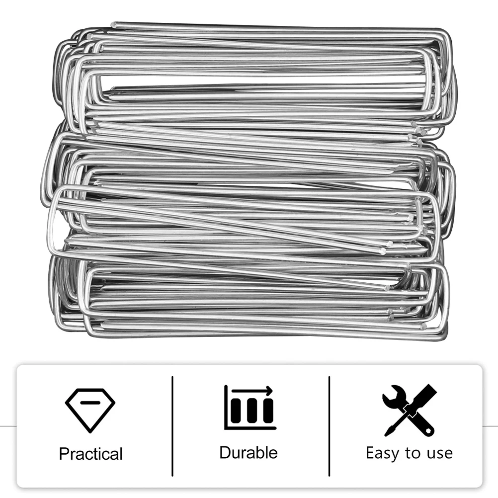 

30 Pcs Heavy Duty Stakes Sod Nails Staples for Landscape Fabric Lawn Ground Pegs