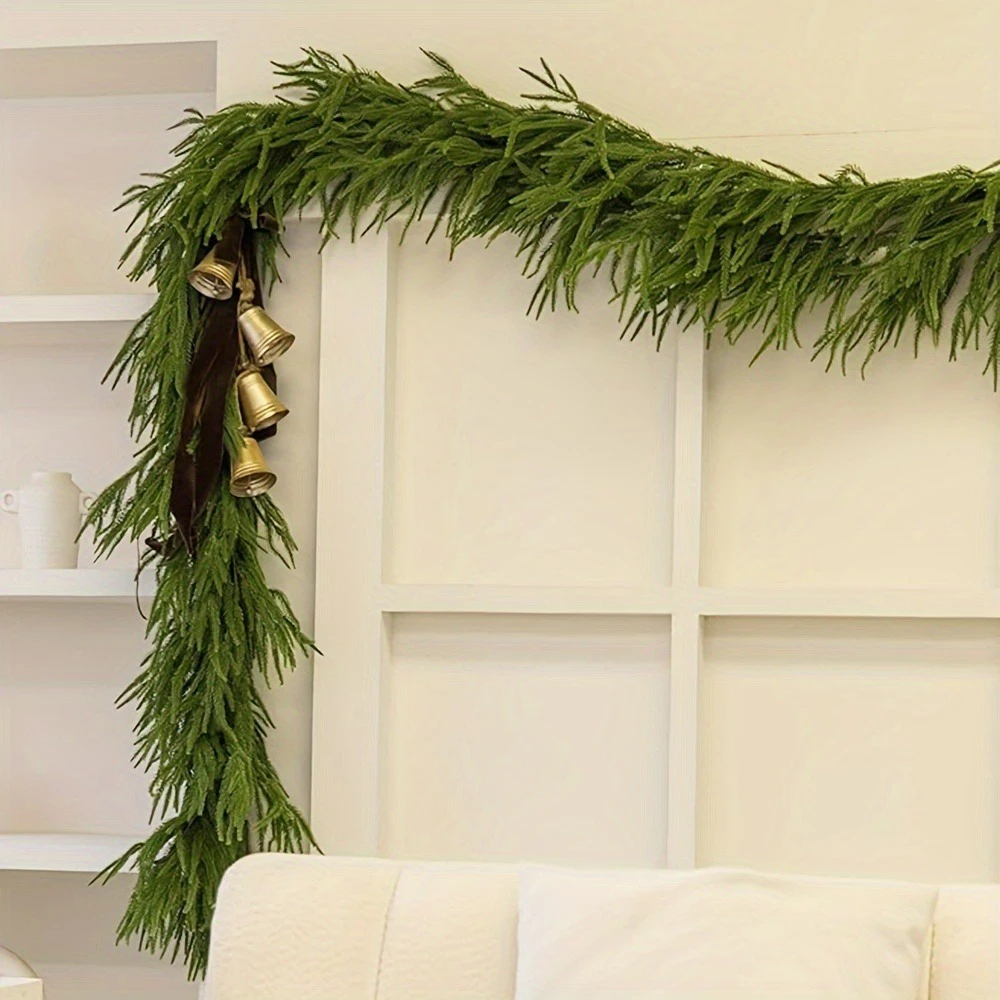 1.65 متر إبر الصنوبر الاصطناعي الكرمة جارلاند عيد الميلاد الديكور شجرة عيد الميلاد زخرفة للمنزل ديكور السنة الجديدة 2026 اكسسوارات #3