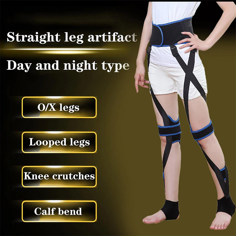 Posture Corrector Leg Corrector Strap High Elasticity Straighten Beauty O X Type Leg Correction Bandage for Adults Kids Braces