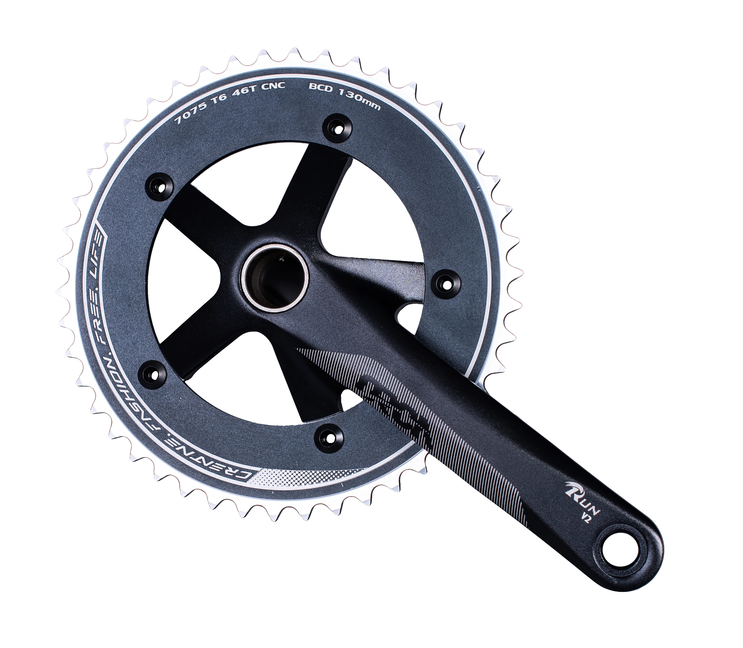 

Fixie Bike OTA Crankset Single Speed Track Road BCD130 Chain Ring Fixed Gear Bicycle Chainwheel CranksATU&UTV