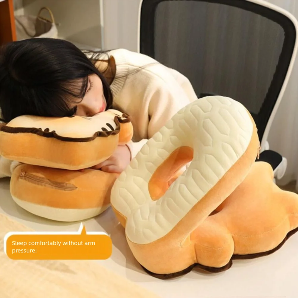 

Тостовая капибара, офисная подушка для сна и ледяной шелк, двусторонняя грелка для рук кошки, подушка для рук, мягкая подушка для собаки, поясная подушка для мужчин и женщин