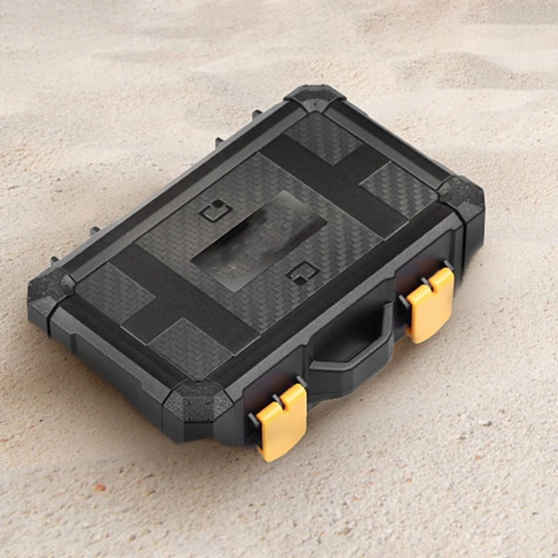 Bolsa organizadora viaje para cámara, funda protectora para tarjeta batería, caja a prueba golpes H7JF