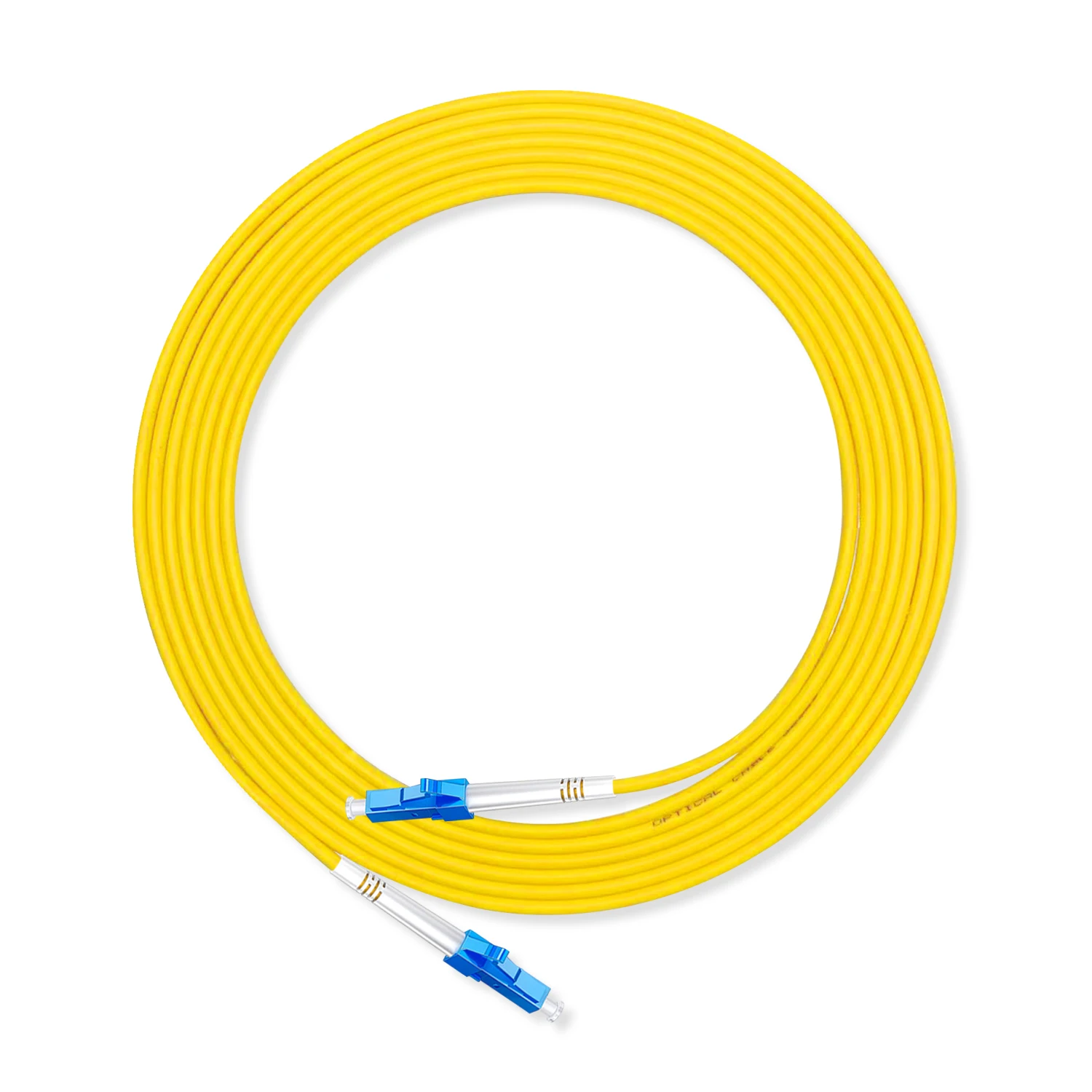 LC UPC kabel światłowodowy krosowy 3,0 mm przewód OS2 jednomodowy Simplex 1m 3m 5m PVC G652D SM 1310/1550nm FTTH