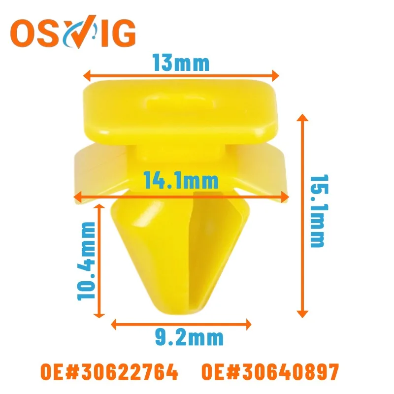

10pcs OE# 30622764 30640897 Wheel Arch Molding Clip