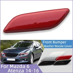 Car Front Bumper Headlight Washer Spray Nozzle Cover Lid For Mazda 6 Atenza 2014 2015 2016 Painted Headlamp Cleaner Jet Cap Trim