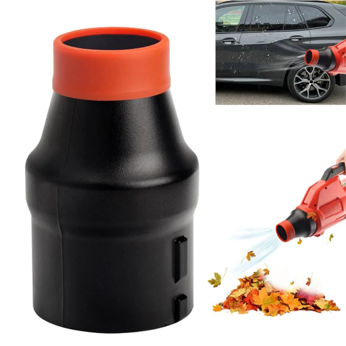 Ugello di asciugatura per auto con coperchio a punta morbida per soffiatori a foglie a batteria singola per carburante, adatti a 2724-20 e 2728-20