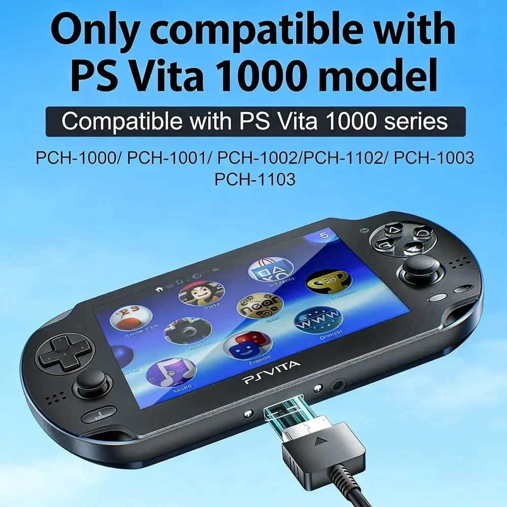 For PS Vita PCH-1000 Series Type C Female Charging Cables Charging Adapter Cords USB-C Female Cable for PS Vita 1000 Controller view 4