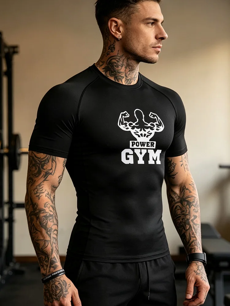 camiseta-masculina-de-manga-curta-com-estampa-para-academia-respiravel-e-de-secagem-rapida-adequada-para-academia-corrida-atividades-ao-ar-livre-j33
