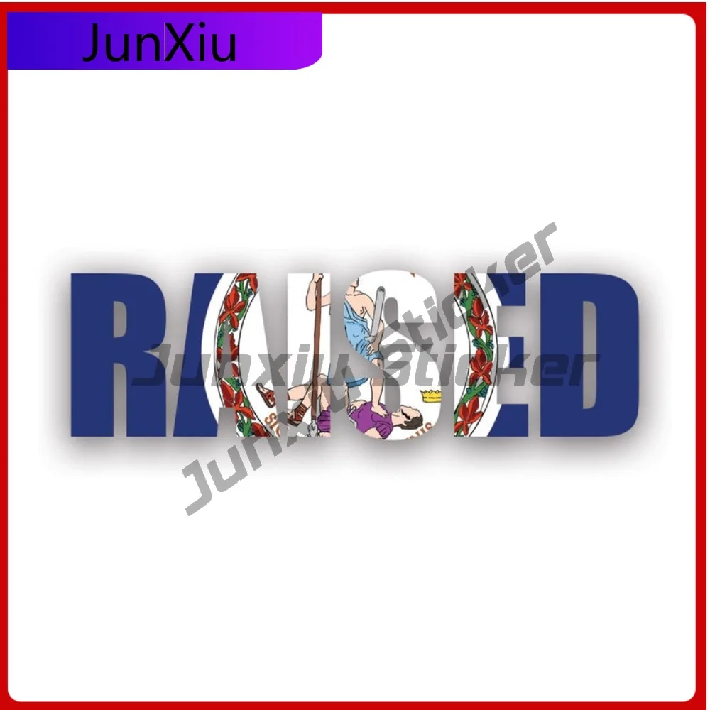 

Virginia Raised State Scratch Resistant Waterproof Sport For Car Window Helmet Rear Windshield Easy Apply Easy To Remove Decal