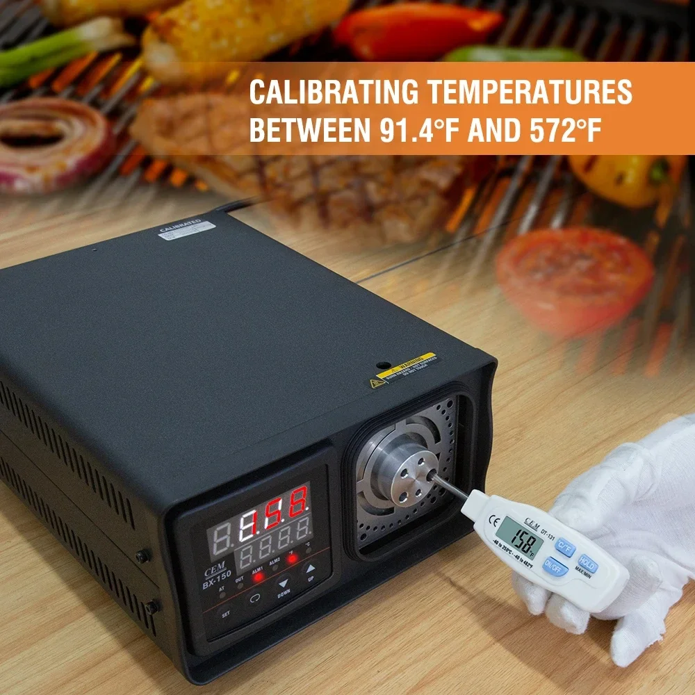 BX-150 Portable 91.4℉ to 572℉ Dry Block Temperature Calibrator and Thermometer 33℃ to 300℃