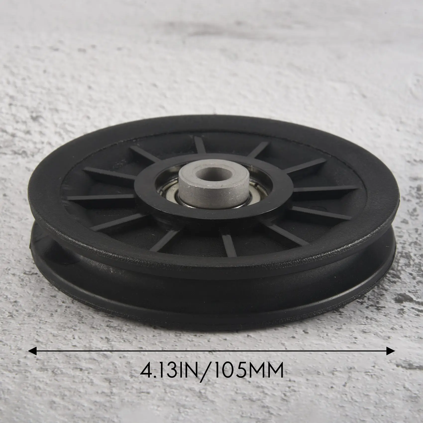 Sports 4 Pcs Universal 105mm Diameter Wearproof Bearing Pulley Wheel Cable Gym Fitness Equipment Part