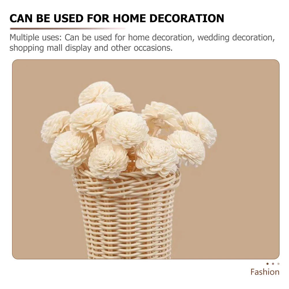 

6pcs Fire-free Aromatherapy Rattan Diffuser Sticks Home Decor Wedding Essential Oil Dry Flower Aroma Bottle Replacements