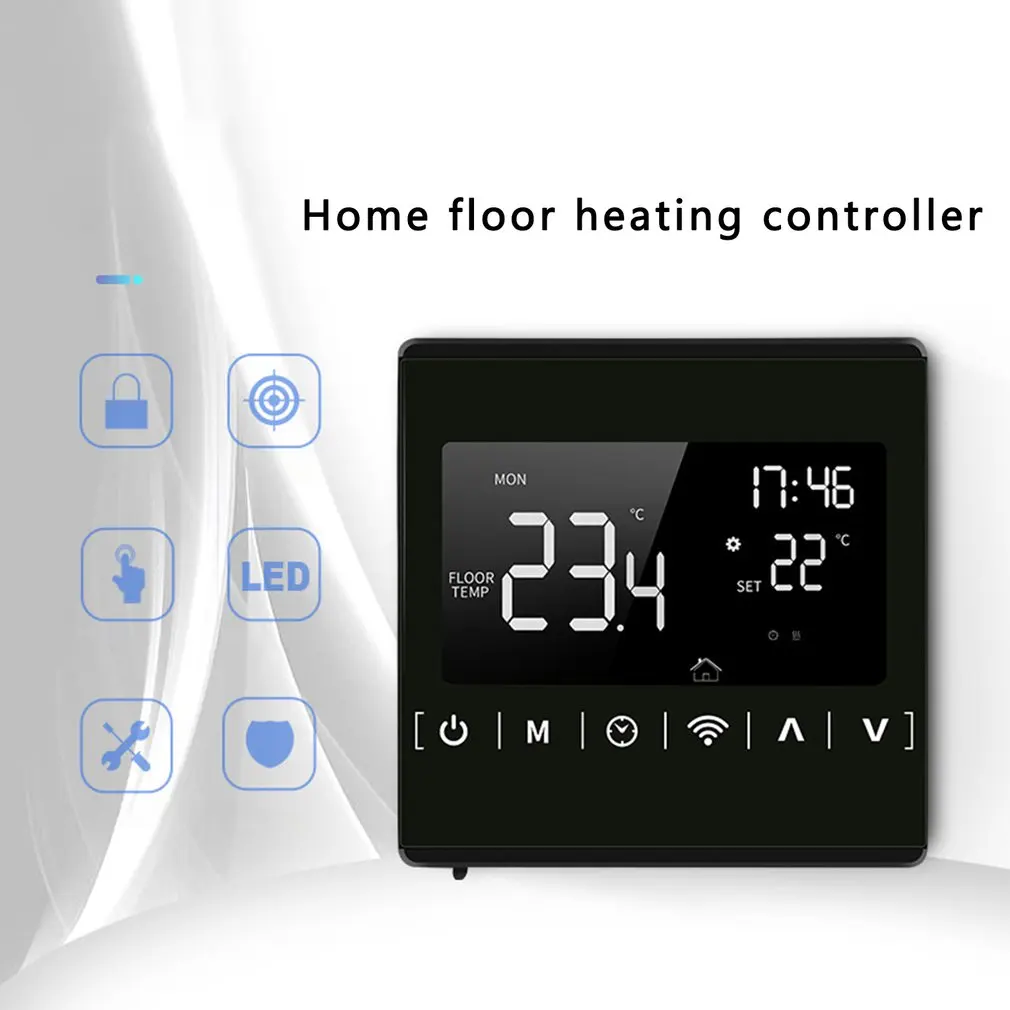 Termostato di riscaldamento intelligente Wifi Display LCD controllo vocale/regolatore di temperatura a pavimento elettrico/acqua
