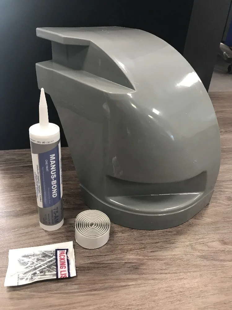 New S-u-p-r-e-m-e Corner Cap-Curbside-116404 OEM + Rivets/Adhesive Strips + Caulk 24-Month Warranty for Replacement/Repair