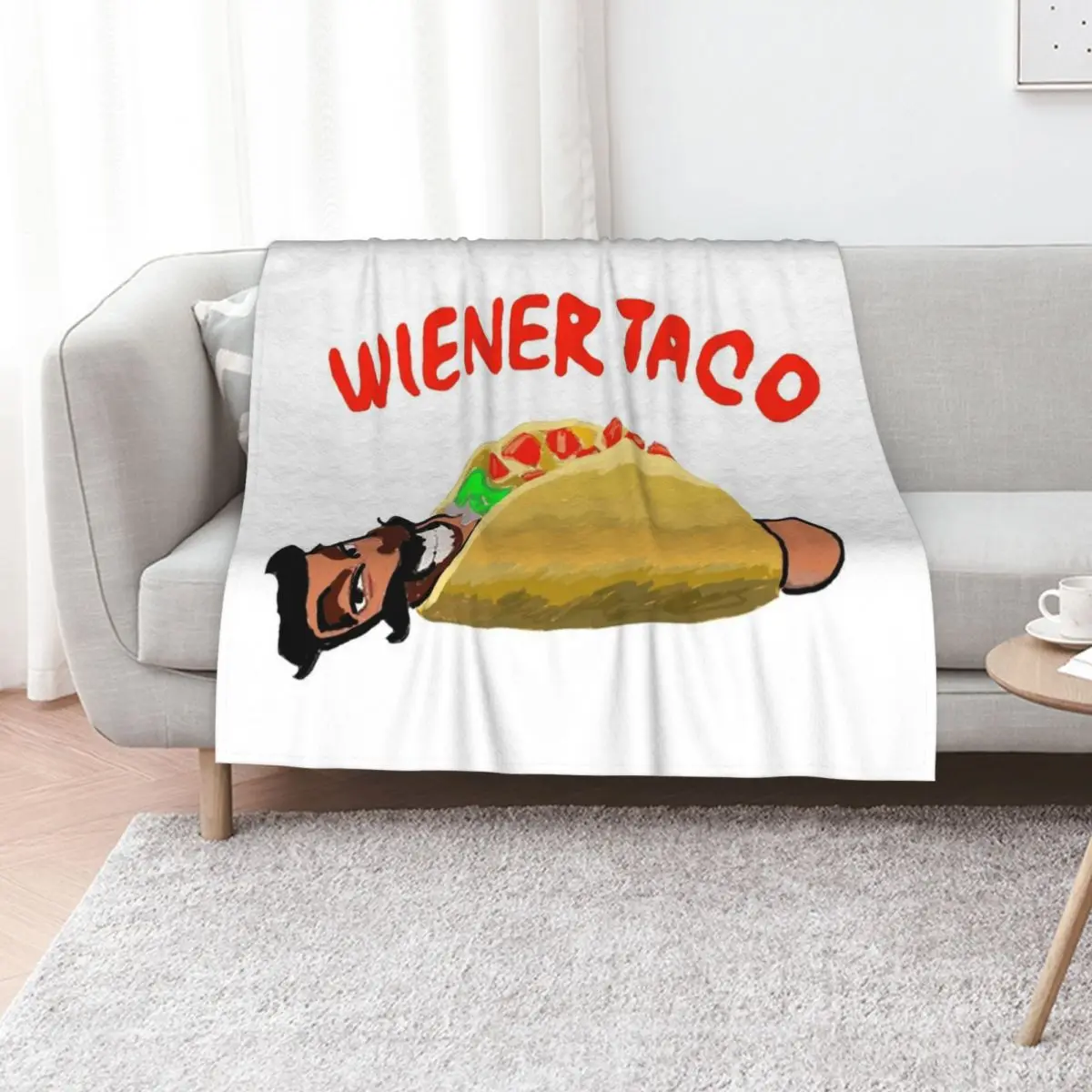 wiener taco Throw Blanket valentine gift ideas Thin bed plaid sofa bed Nap Blankets