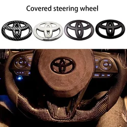 ABS For Toyota Coorolla Camry reiz RAV4 Crown Avalon CHR steering wheel logo airbag car logo sticker label modified accessories