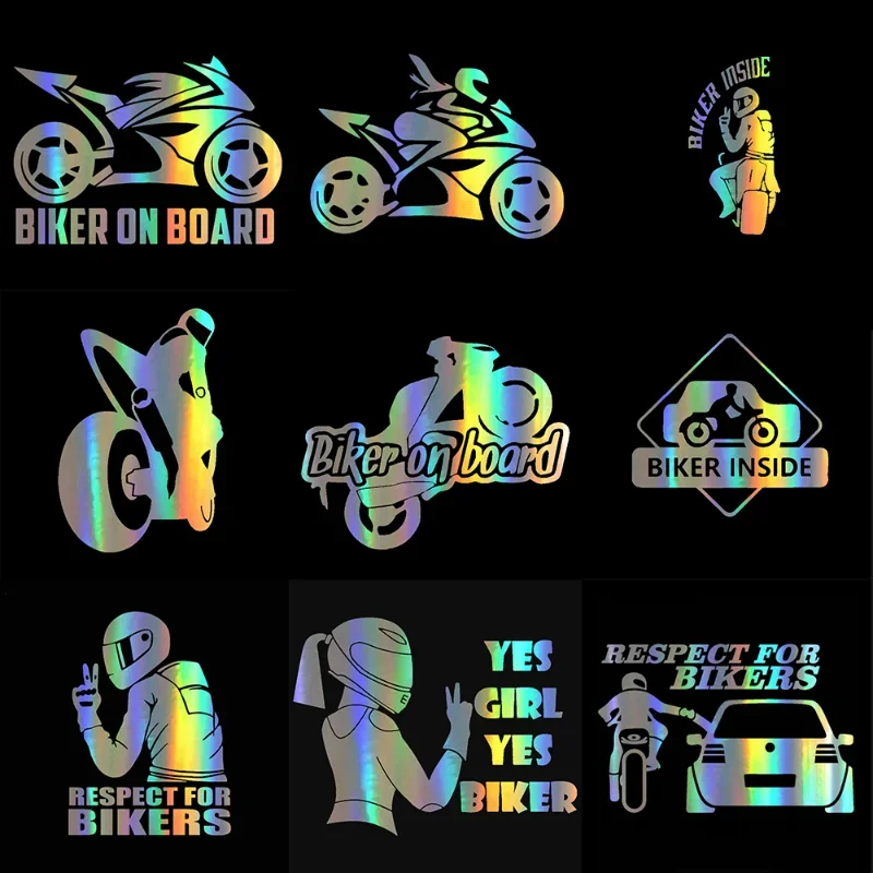 Motorcycle and car self-adhesive stickers, fun JDM vinyl style, respecting motorcycle riders and vehicle beauty