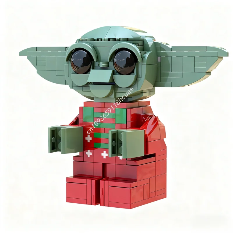 266 pçs moc upscaled grogu minifigura estrela batalha modelo blocos de construção crianças idéia aniversário modular brinquedos criativos presentes natal
