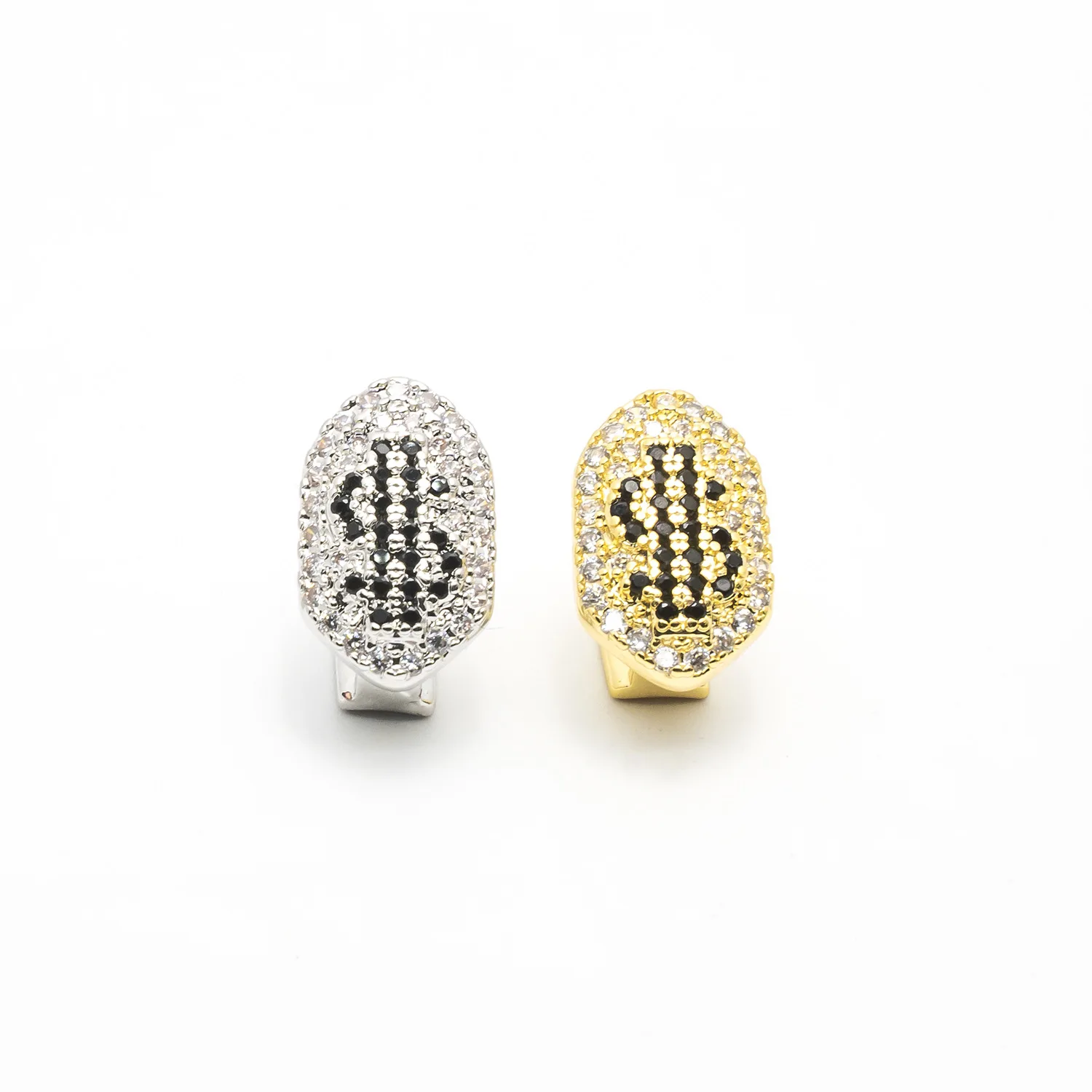 

Cross-Border Personali Gold Tooth Orthodontic Hip Hop Rap Men's Fake Teeth Jewelry Faion Accories Feather Material