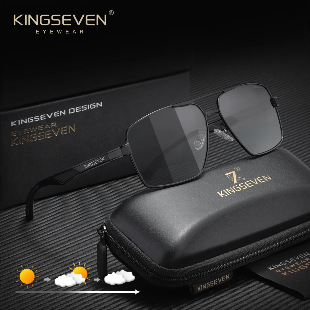 

Солнцезащитные очки KINGSEVEN для мужчин и женщин, классический ретро-стиль, поляризационные, UV400, модные, для вождения и активного отдыха