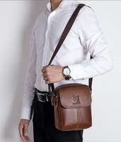 New genuine leather Men's Messenger Bag Business Shoulder Bags Suitable For 7.9 Inch Ipad Mini High Quality Male Crossbody Bages