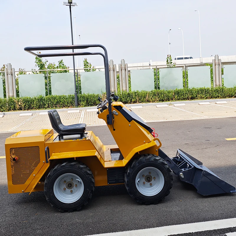 

Customized Small front shovel slip steering agricultural mini loader slip steering mini steering