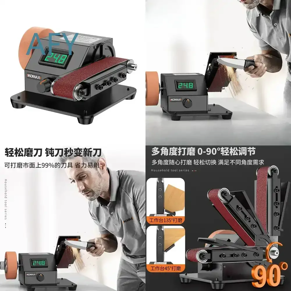 Automatic Knife Sharpener Electric Belt Sander for Knife Sharpening Grinding Tool for Knife Stone for Kitchen Knives for Chef