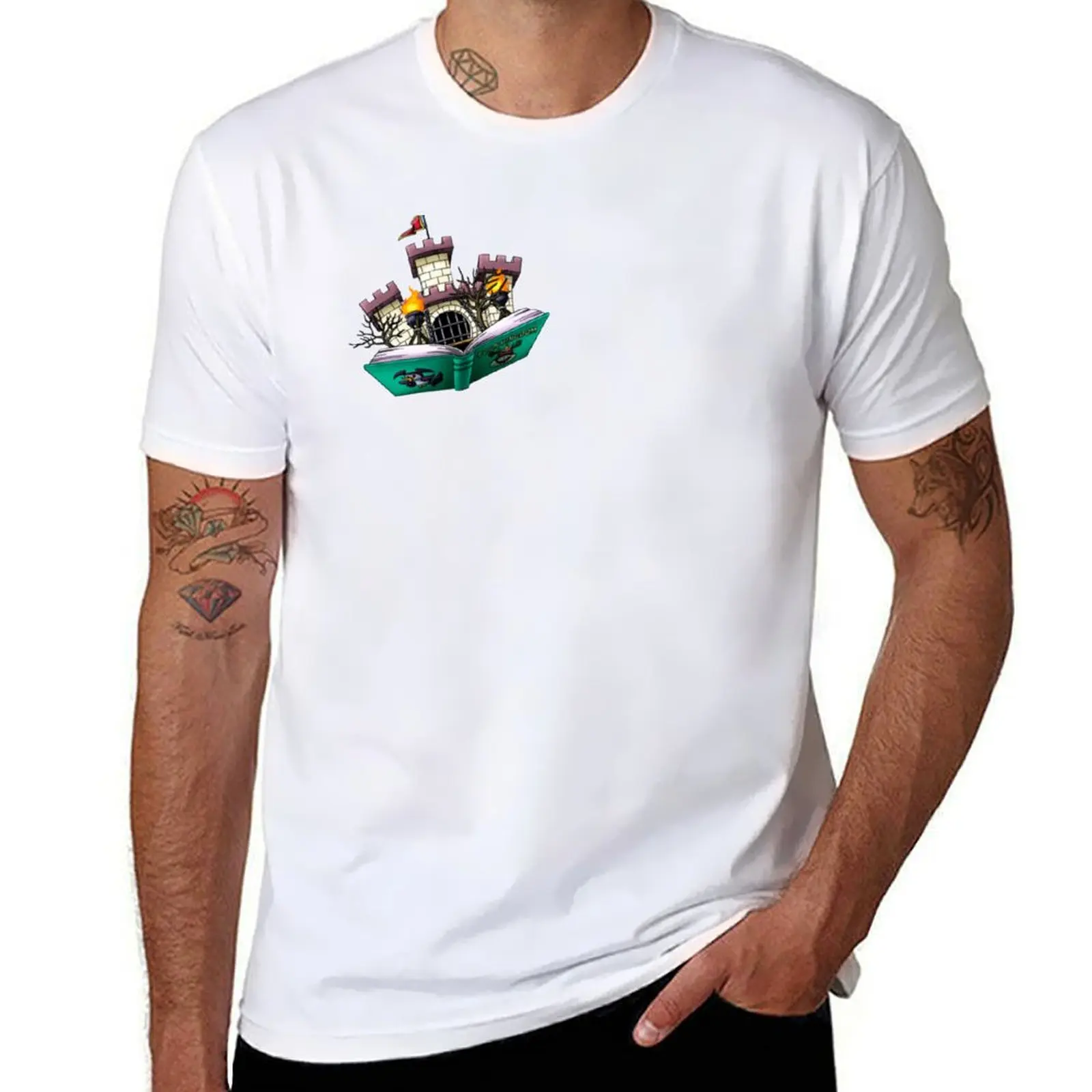 Camiseta Toon Kingdom con estampado informal y diseño de dibujos animados