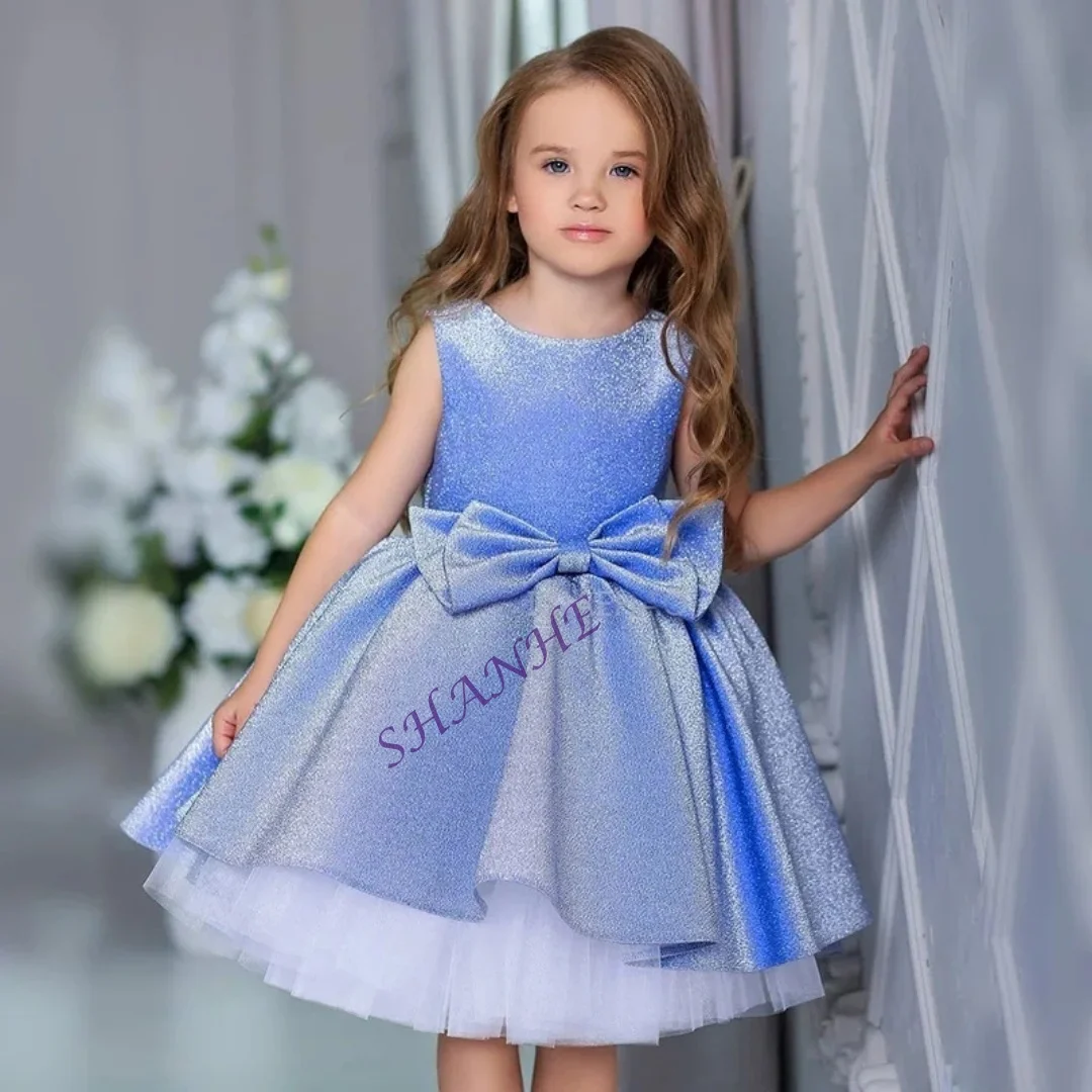 فستان حفلات الأميرات مخصص للأطفال البنات فيستدو مسابقة رسمية للسهرات للأطفال زي فيونكة لعيد الميلاد منتفخ للأطفال الصغار