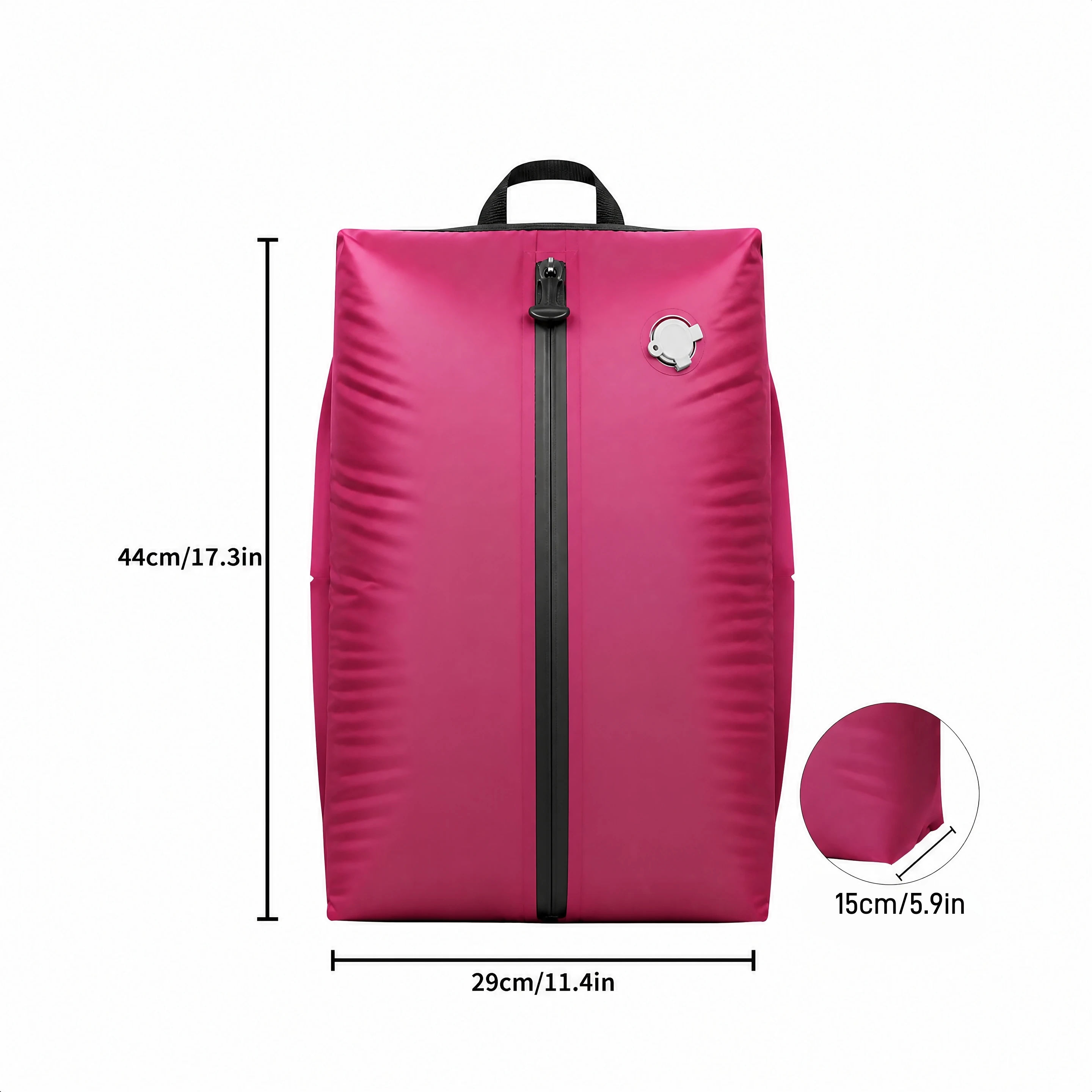 Kompressionstasche IP67 Wasserfest 17L aus TPU Polyester mit Reißverschluss, Weich, Tragbar, Kompakt, Leicht, Mehrweg und Feuchtigkeitsschutz, für Bettwäsche, Handtücher, Decken und Koffer, mit Elektropumpe inklusive – Detail 9