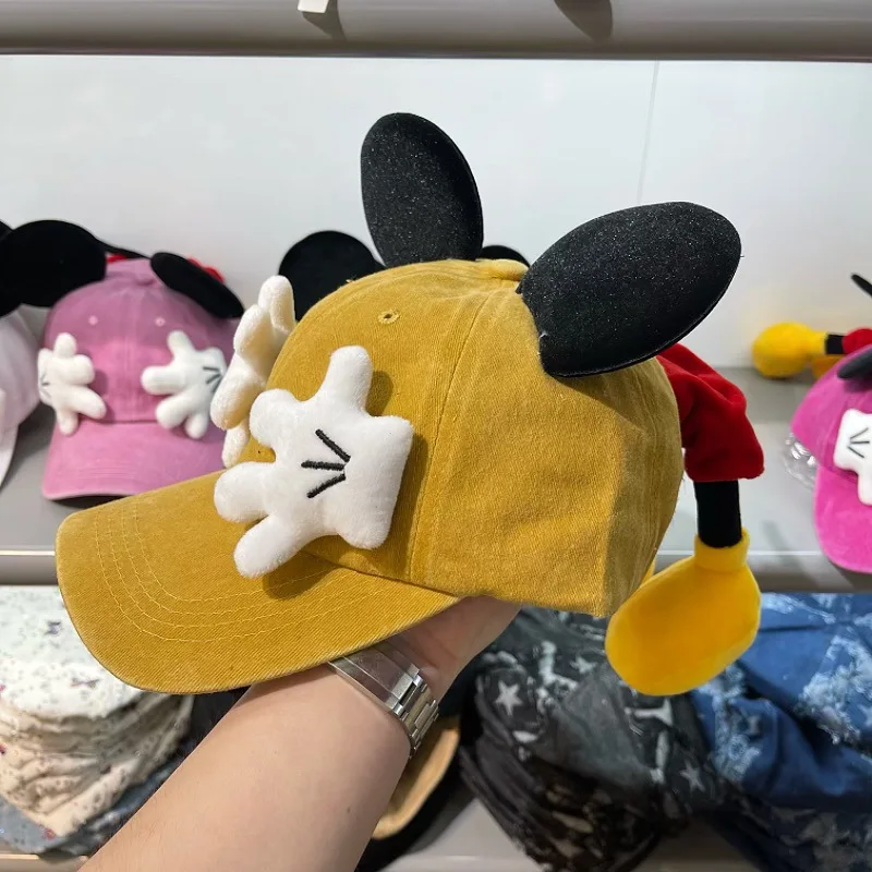Meisjes Leuke Cartoon Muis Oren Baseball Cap Anime Eendenbek Stijl Y2K Outdoor Mode Zonnebrandcrème Zonnescherm Trendy Cap voor Vrouwen