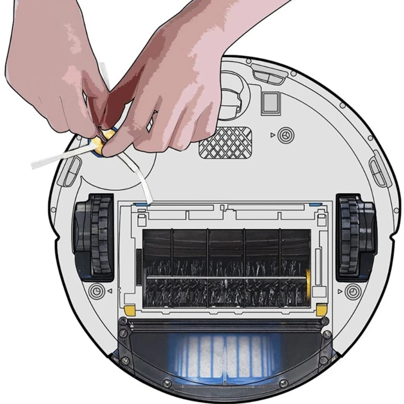 M2EE กรองสำหรับ IrobotRoomba 600 Serie 610/618/614/620/645/650/651/655/660/552/564/585 เครื่องดูดฝุ่น Beater แปรงด้านข้าง