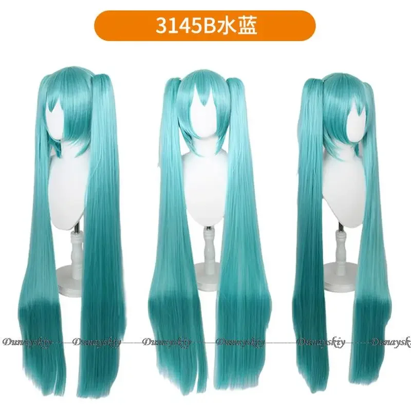 In Kous Mikuu Cosplay Pruik Black Rock Shooter Senbon Zakura Pruiken Lange Hittebestendige Synthetische Haarclip Paardenstaarten Pruiken