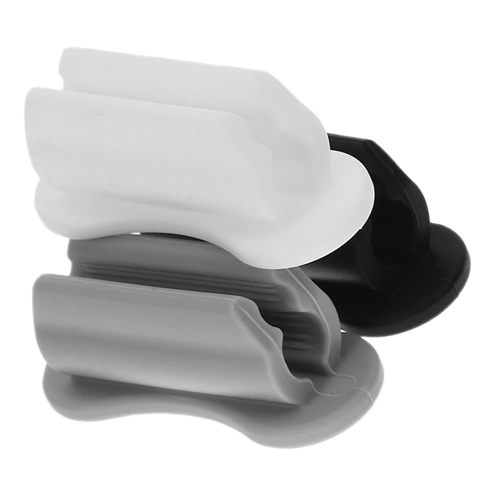 

3pcs Self-adhesive Holder Desk Organizer Silicone Dualslot Strong Adhesive Pencil Clips Holder Kids Student Classroom Use