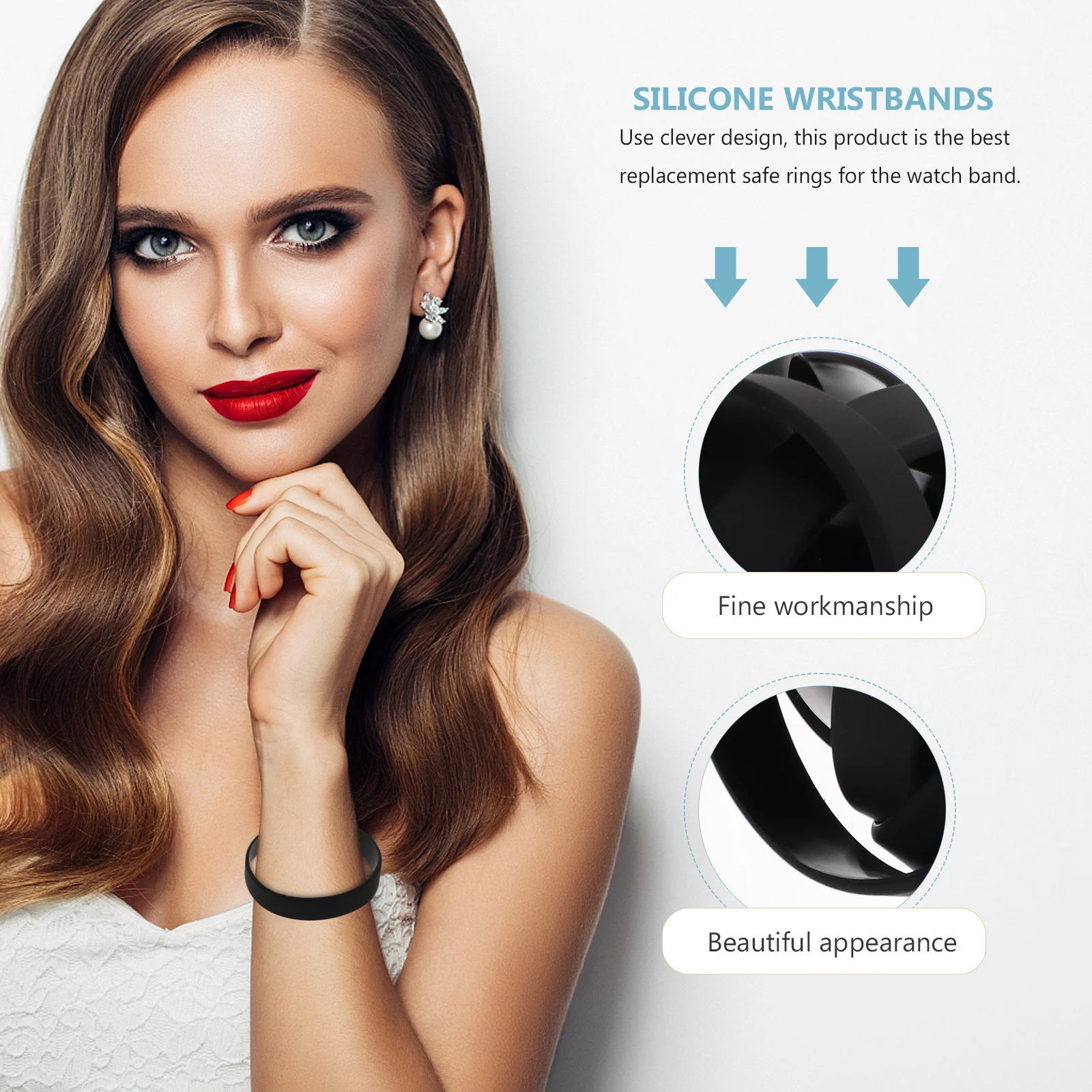 

24Pcs Silicone Wrist Straps Smooth Colorful Bands for Men Women Supple Elastic Bracelets Comfort Fit Ideal for Sports Outdoor