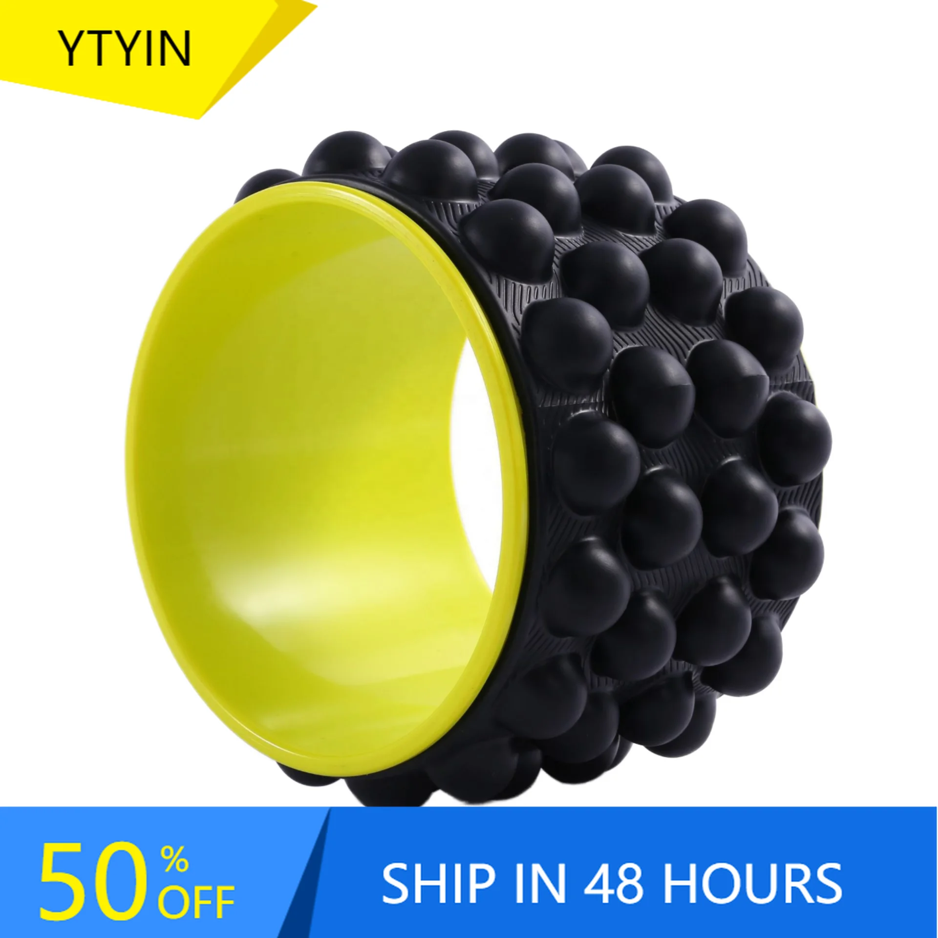 

YTYIN New Arrival Massage Roller Back Roller Premium Foam Roller Multifunctional EVA Yoga Wheel for Home Gym Physical