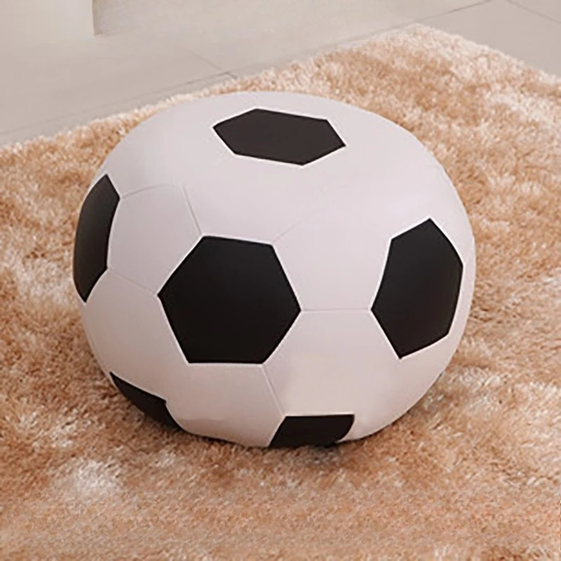 

Football leather stool, leather cushion, shoe changing stool