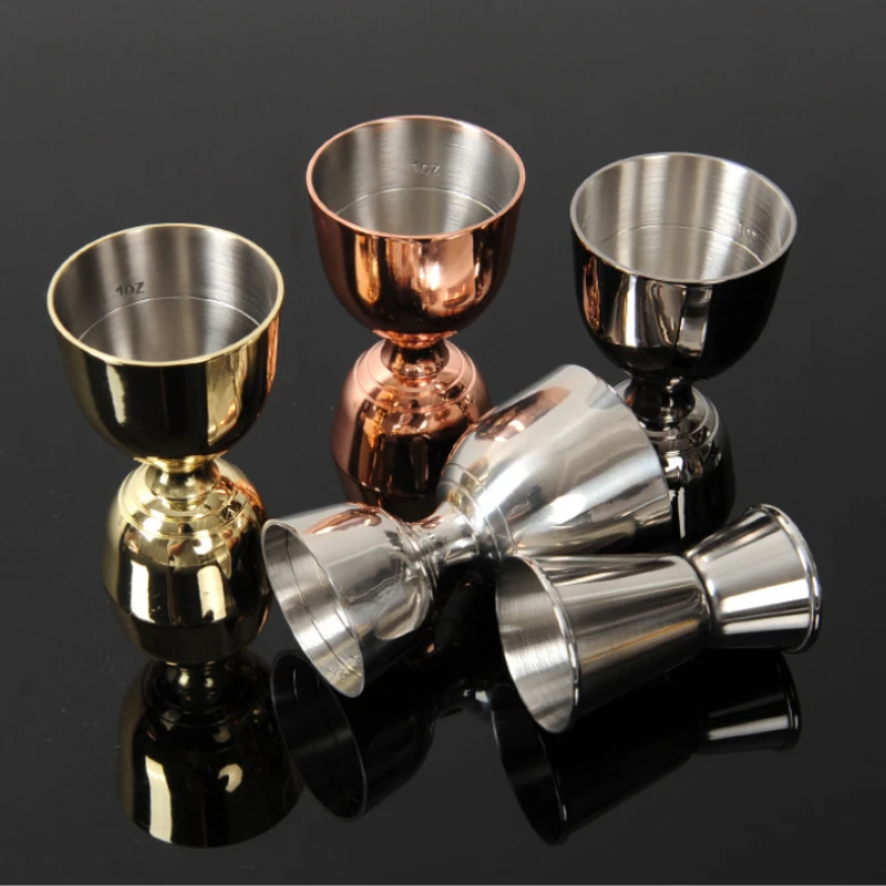 

Food-Grade Stainless Steel Cocktail Jigger, Precise Measuring Tool for Bartending Home Bar Drinks Mixing Durable Bar Accessories