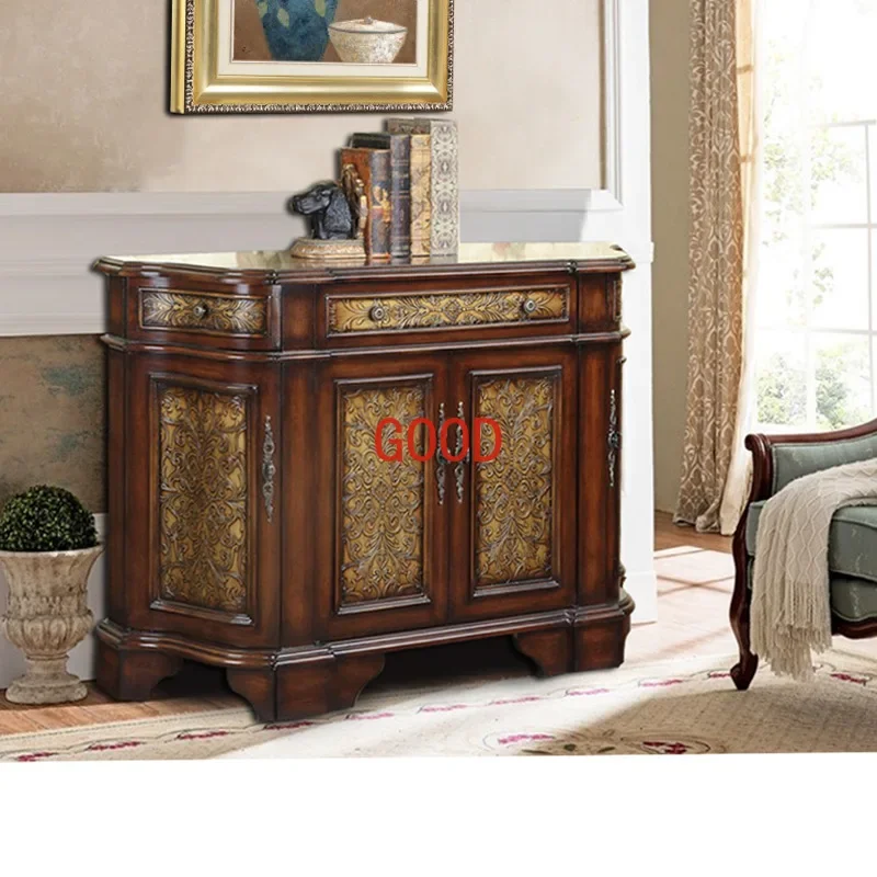 Curio Cabinet Subareas Screens Living Room One-Drawer Six-Door Relief Locker