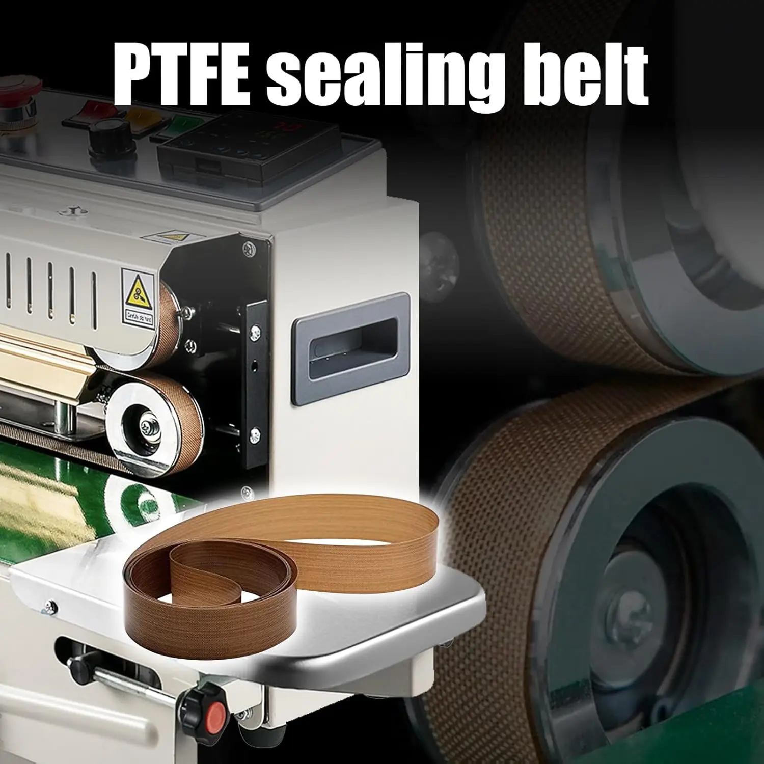 50pcs Band Sealer Belts for 750 770 810 Continuous Band Sealer PTFE  Tape for Automatic Horizontal Sealing Machine
