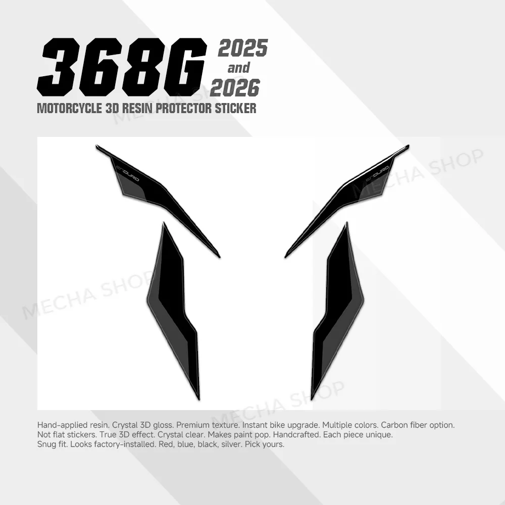 Kit de protection autocollant en résine 3D pour Zontes 368G 2026 368 G 2025 - Accessoires moto, décalcomanie décorative pour tunnel latéral
